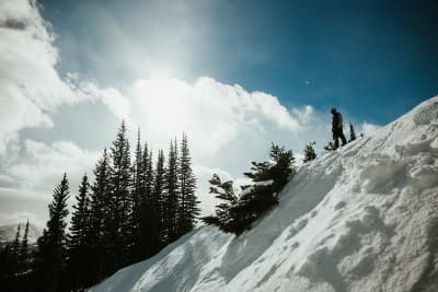 Snowboarder at Breckenridge Ski Resort